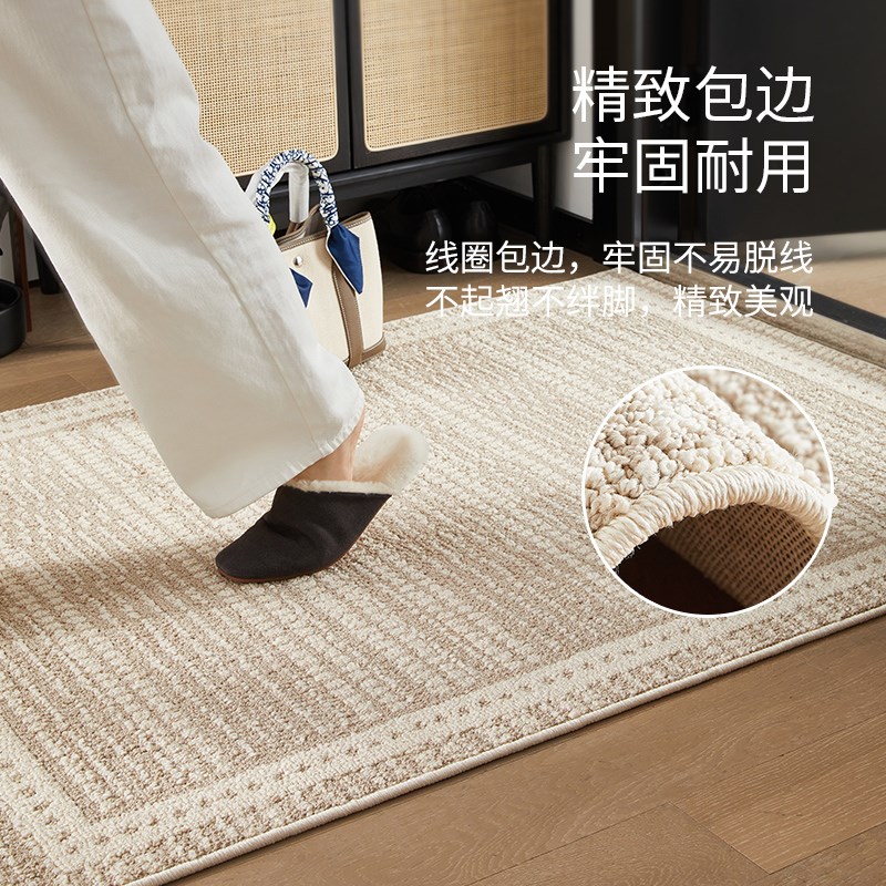 丙纶入户门地垫轻奢高级感玄关防水防污地毯进门口防滑室内脚垫子