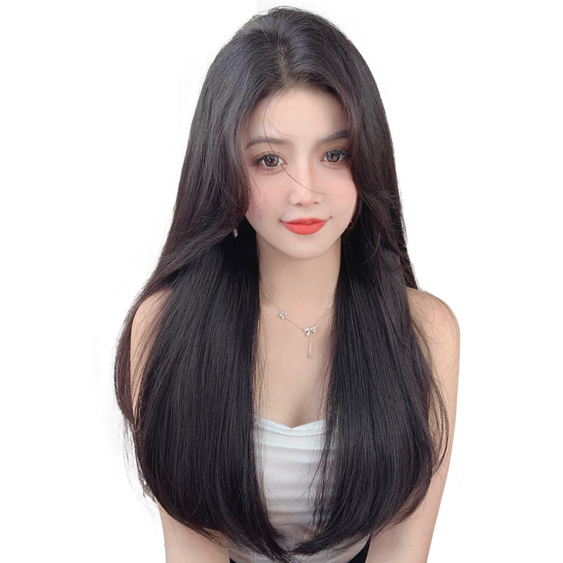 假发女长发三片式微卷隐形无痕接发片增发量蓬松内扣长直发假发片