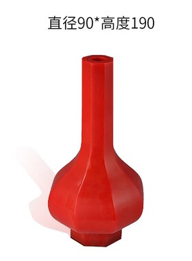 新中式古法八面立体琉璃花器花瓶客厅家居桌面茶室装饰工艺品摆件