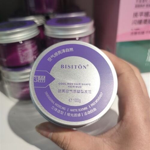 BISITON碧斯顿酷男空气感塑形发泥男清香造型持久定型发泥啫喱膏