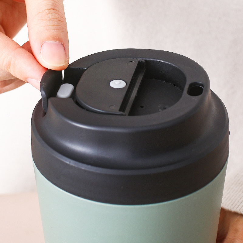 陶瓷咖啡杯骨瓷内胆随行杯女高颜值保温杯可携式学生直饮口密封带