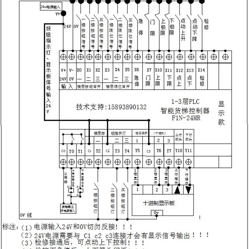 电梯餐梯控制器升降机智能货梯控制器液压货梯智能控制器234567层