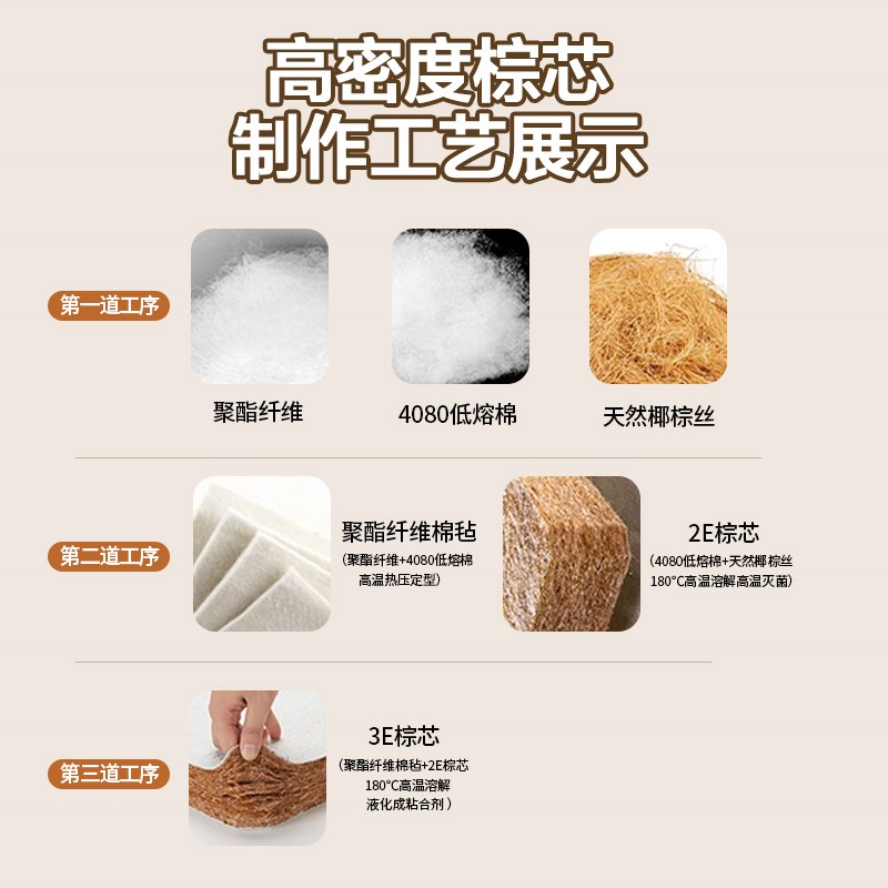 床垫硬垫大尺寸环保椰棕1.8m乘2200x2米护腰脊乳胶软3d折叠可定制