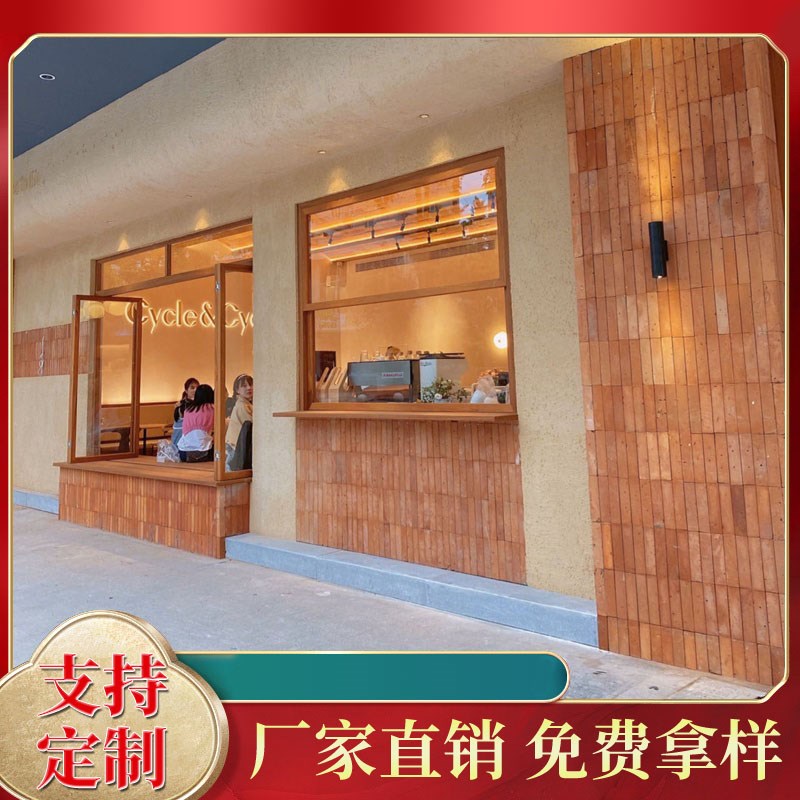 外墙老红砖切片中式仿古砖背景墙古建文化砖复古小红砖片旧砖墙砖图片