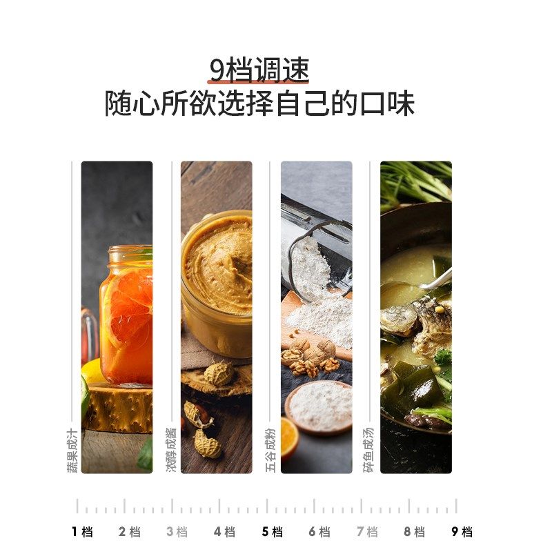 欧科智能破壁机家用加热全自动清洗可预约料理机静音豆浆机多功能