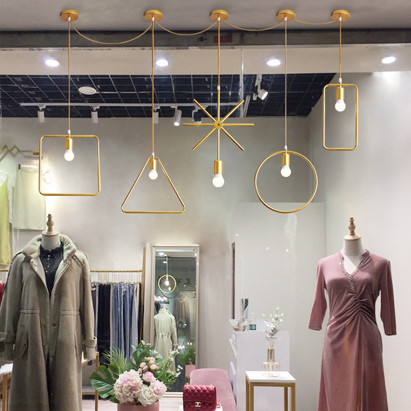 服装店橱窗吊灯童装个性装饰商用收银台创意女装网红店铺吧台灯具