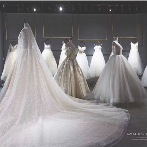 金色婚纱架子墙上婚纱吊架悬挂影楼专用礼服货架女装店铺吊顶衣架