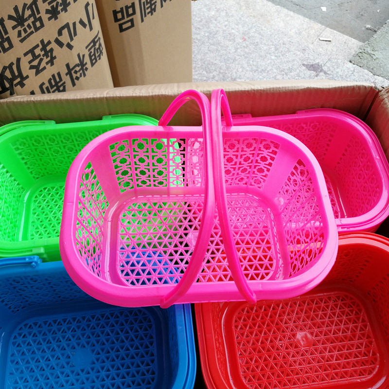 樱桃篮杨梅篮蓝莓篮塑料手提方篮子1-4斤装草莓篮小框子一次性篮