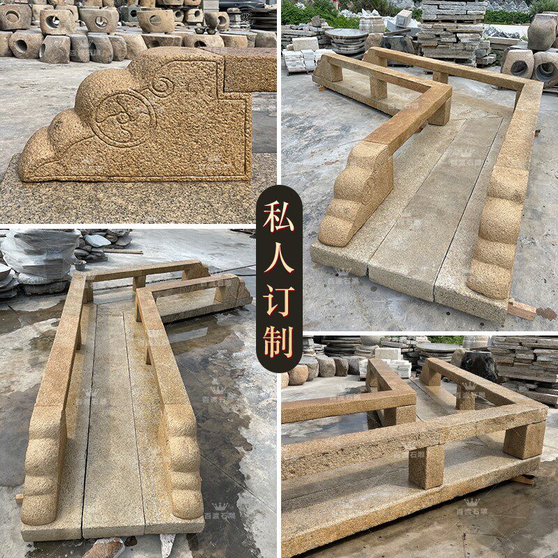 花岗岩中式老石桥户外公园曲桥流水别墅庭院中式景观石桥造景室外
