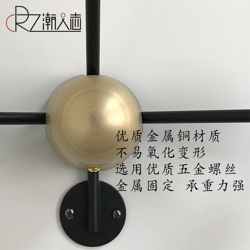 卧室玄关墙面衣帽架挂包架简约装饰壁挂服装店衣物挂式置物展示架