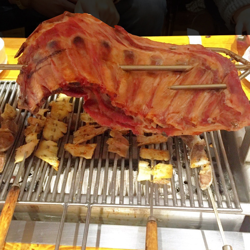 韩式烤肉炉商用烤羊腿炉子烤肉店烧烤炉不锈钢长方形碳烤炉炭烤炉