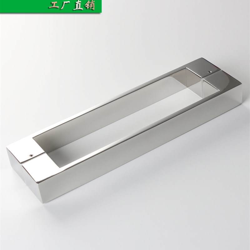 L12DD玻璃门淋浴房把手镜光不锈钢 304对装质感浴室门实心拉手图片