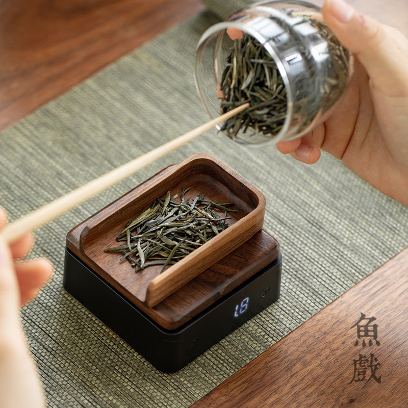 茶叶专用茶秤克数称精准家用智能小型量茶器厨房食物克秤茶道配件