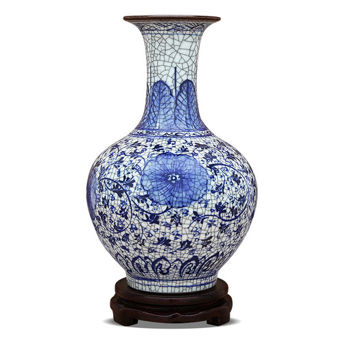 景德镇陶瓷器中式仿古花瓶工艺品客厅摆件家居玄关博古架装饰品