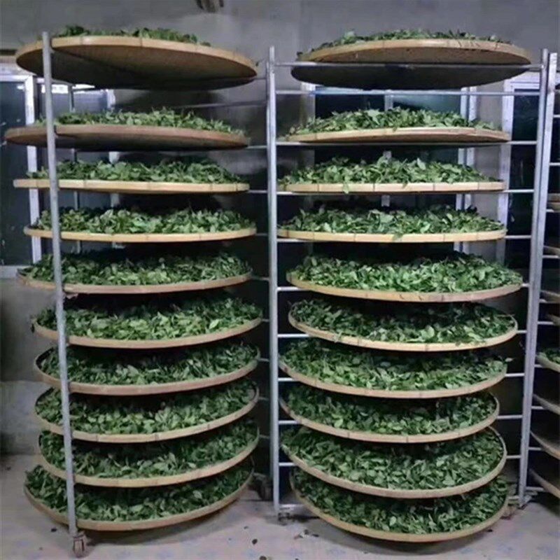 茶叶晾青架摊青架干货晾晒架制茶架竹编簸箕架架子无孔粗孔网筛