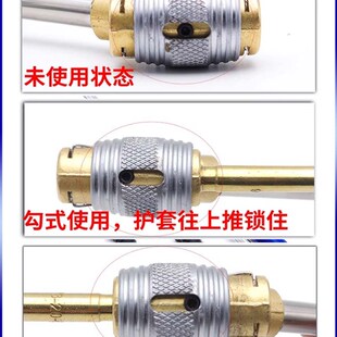 自锁加气杆双胎专用充气杆勾式自锁推拉充气大货车轮胎自锁打气嘴
