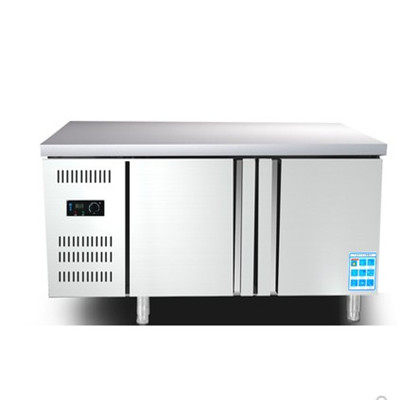 商用冰箱工作台1.2m冷藏柜 商用平冷玻璃门蓝光工作台 操作台