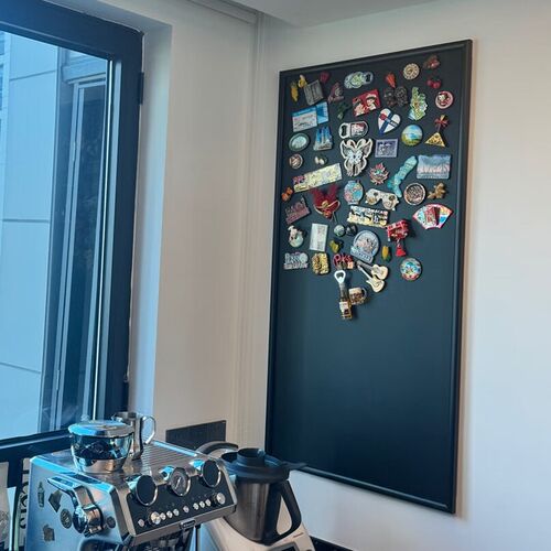 秀艾迪 冰箱贴磁吸黑板展示挂墙手写家用留言照片墙背景板