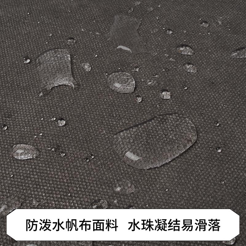 鹿造防水款帆布围裙咖啡师奶茶店餐厅花艺简约男女工作服定制logo