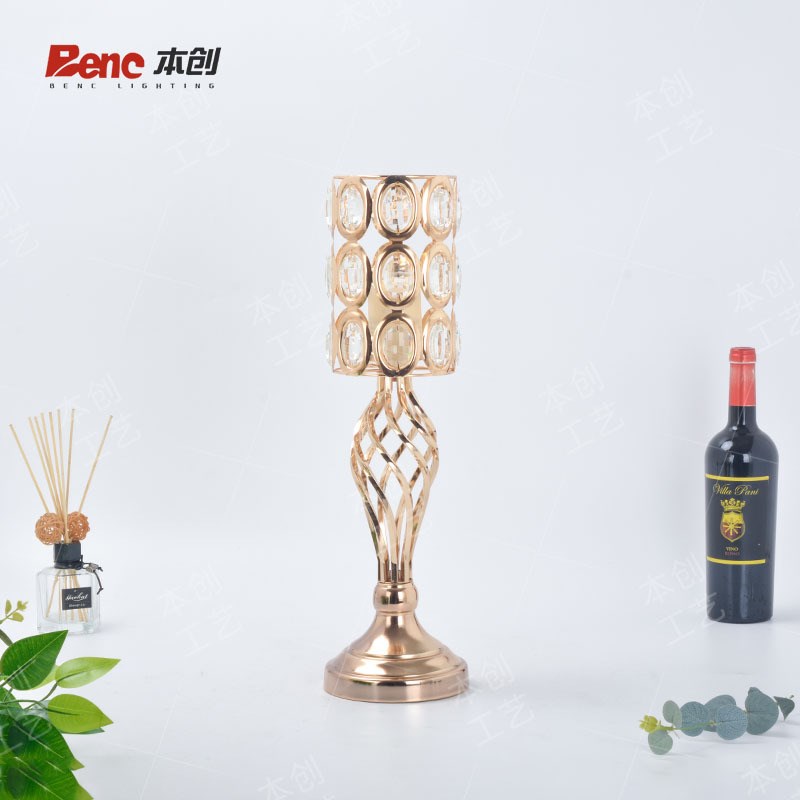欧式复古落地蜡烛烛台民宿酒店茶室茶道庭院装饰婚庆铁艺摆件