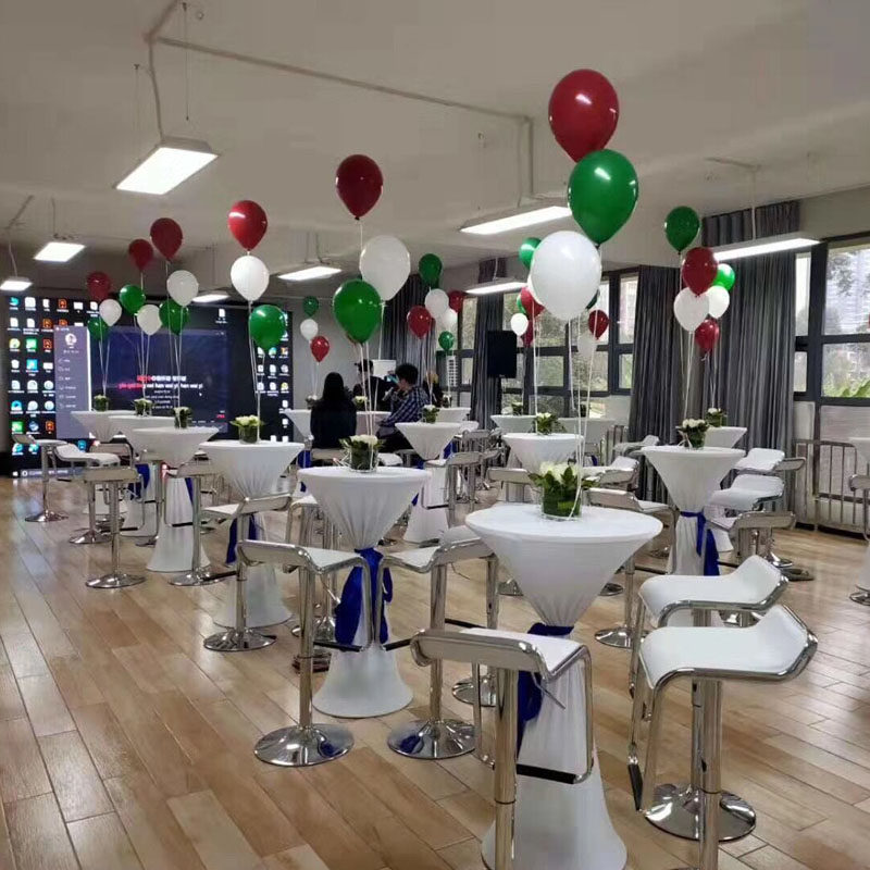 展会用升降圆形吧台 酒吧洽谈高脚鸡尾酒桌椅组合