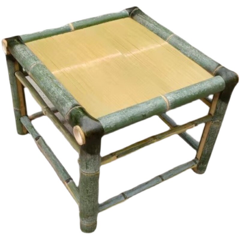 竹制品家具禅意竹餐桌茶桌新中式正方形茶舍竹茶几竹桌子老式
