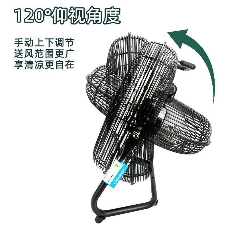 金羚风扇趴地风扇小型工业扇强力座地式电风扇大功率爬落地坐地扇
