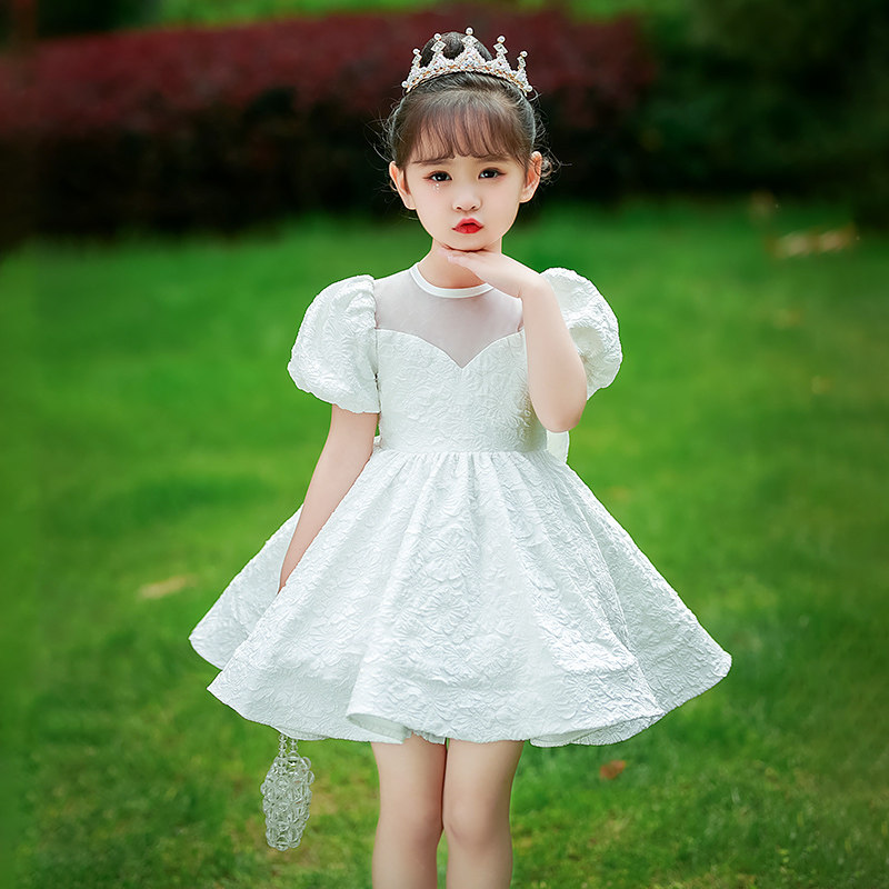 女童生日礼服2023夏季儿童钢琴演出主持人高端婚礼花童洋气公主裙图片
