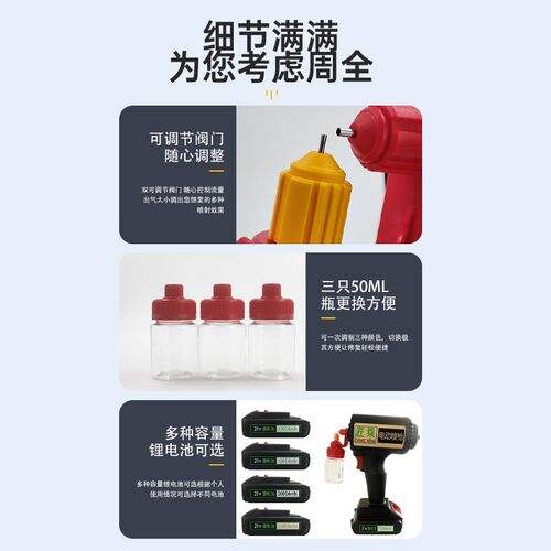 家具电动喷枪多功能喷涂神器锂电池无线N喷枪可充电方便携带