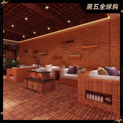 复古红条砖仿古砖红色面砖小红砖片红墙面砖咖啡厅别墅红砖外墙砖