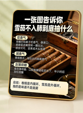 雪茄品鉴知识装饰摆件雪茄吧茶室吧台桌面装饰摆台