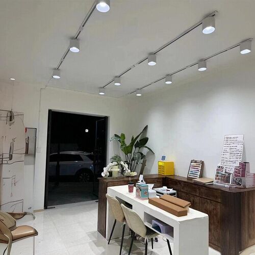 4500k明装吊线吸顶筒灯97显指轨道服装女童装婚纱建材店商用筒灯