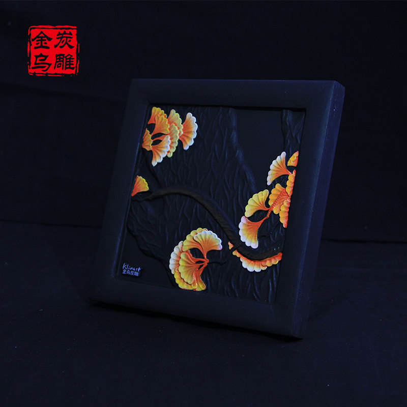 【满500减300】金乌炭雕年华客厅办公室摆件装饰品工艺品创意礼物