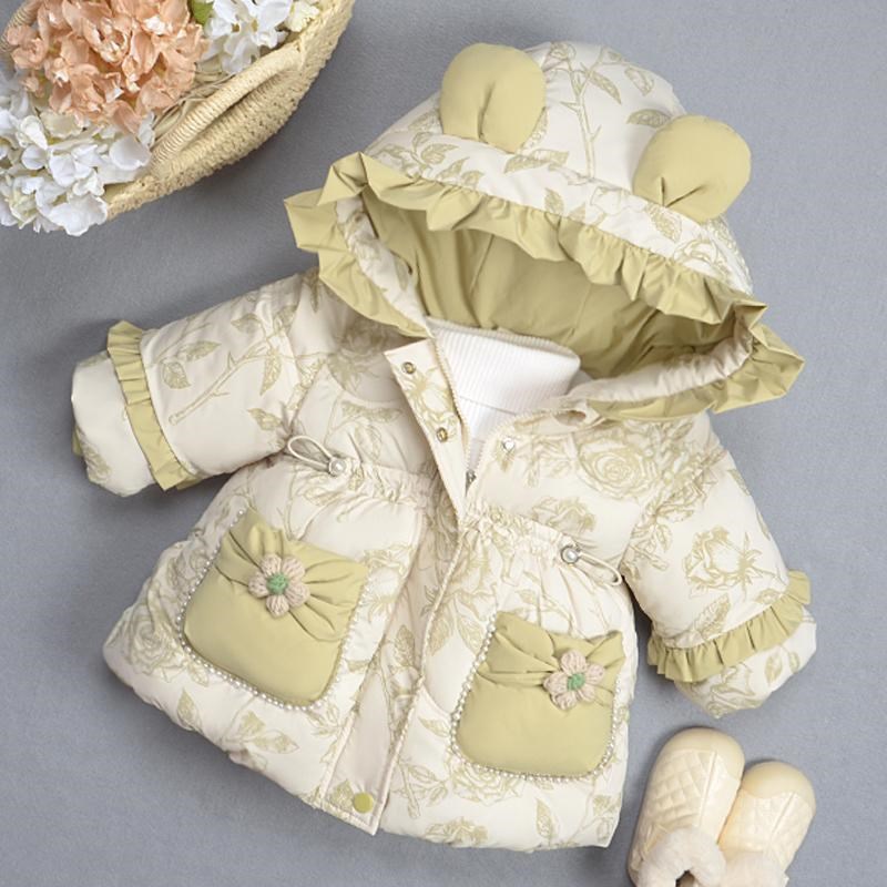婴儿童装女童冬天棉衣新款小女孩棉袄女宝宝加绒加厚羽绒棉服外套