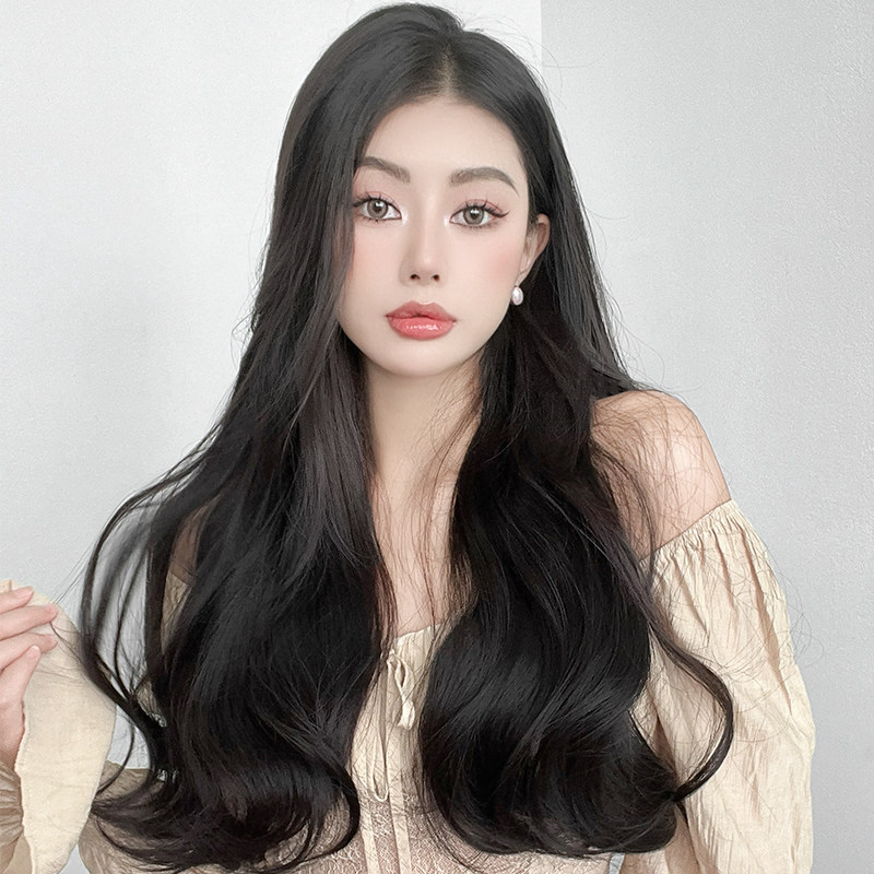 假发片卷发三片式假发女长发蓬松增发量网红大波浪接长发隐形贴片