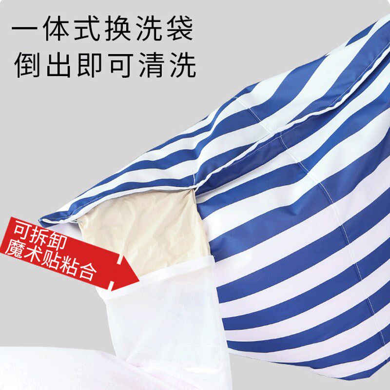 户外海滩懒人沙发躺椅防水高靠背豆袋海边沙滩泳池休露营休闲椅