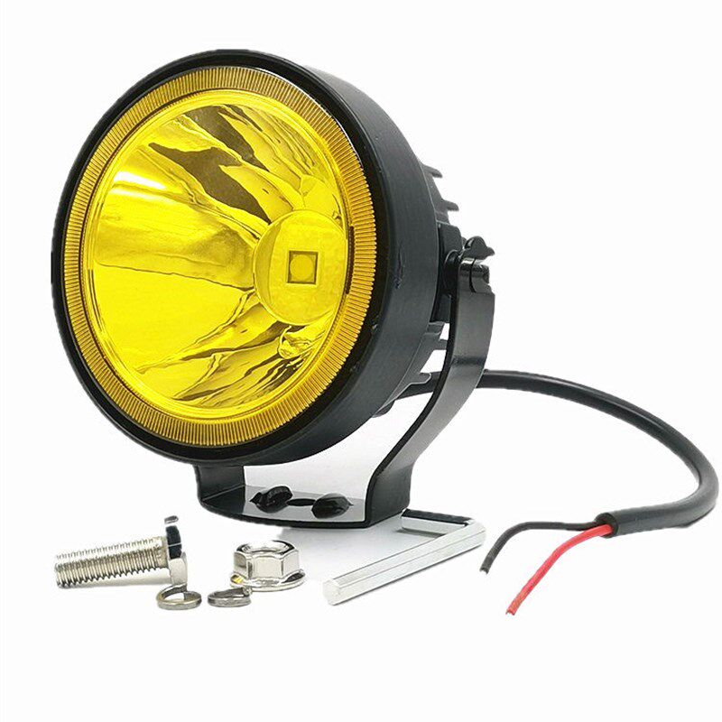 汽车LED射灯越野车A柱灯加装前杠雾灯日行灯大灯辅助灯12V24V通用
