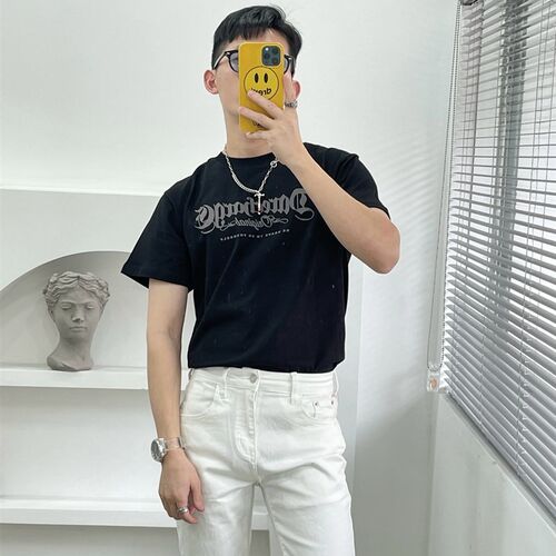 美式复古短袖T恤男2023新款情侣装半袖上衣夏季宽松合身纯棉衣服