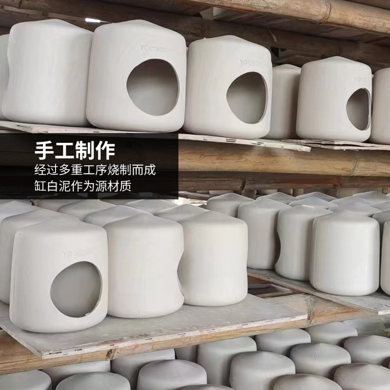 优嗖景德镇陶瓷流动釉仓鼠陶瓷窝金丝熊夏季躲避降温睡觉窝