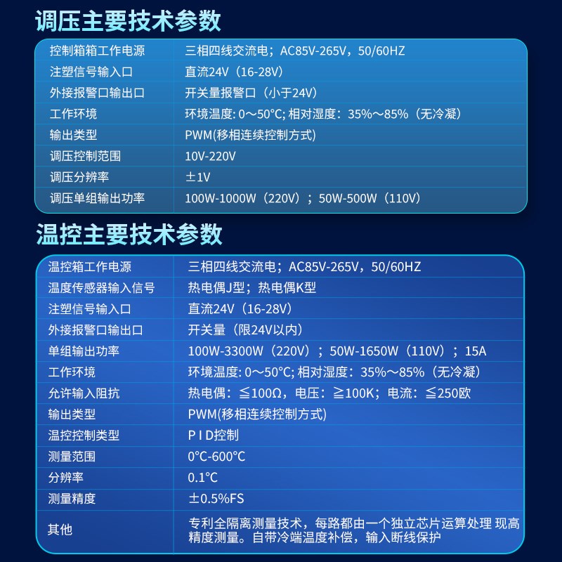 汇邦热流道模具调压温控箱防干烧插卡触摸屏瓶胚电力调整器温控仪