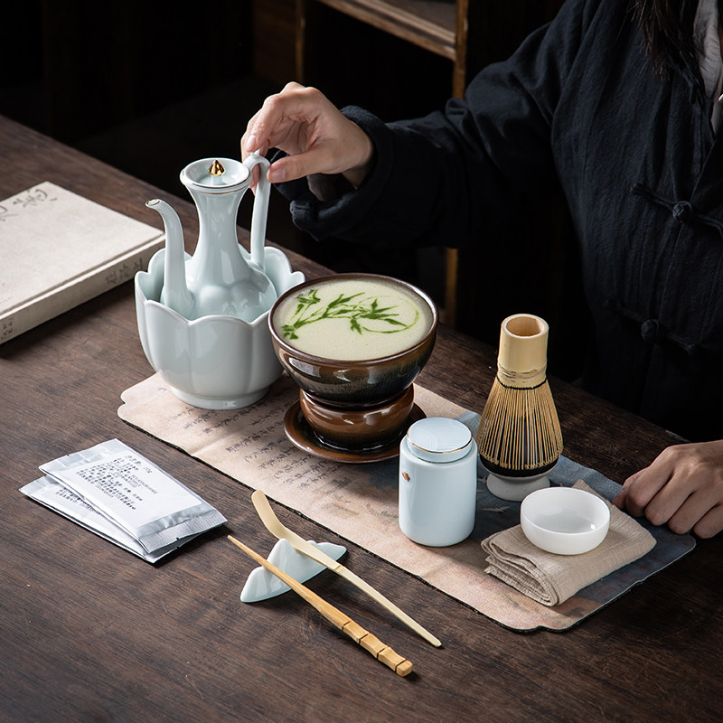 宋代点茶工具全套茶百戏工具点茶器具套装点茶盏茶筅点茶教学器具