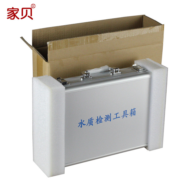 家贝 水质检测工具箱测tds测试笔检测器电解器PH余氯钙镁试剂套装