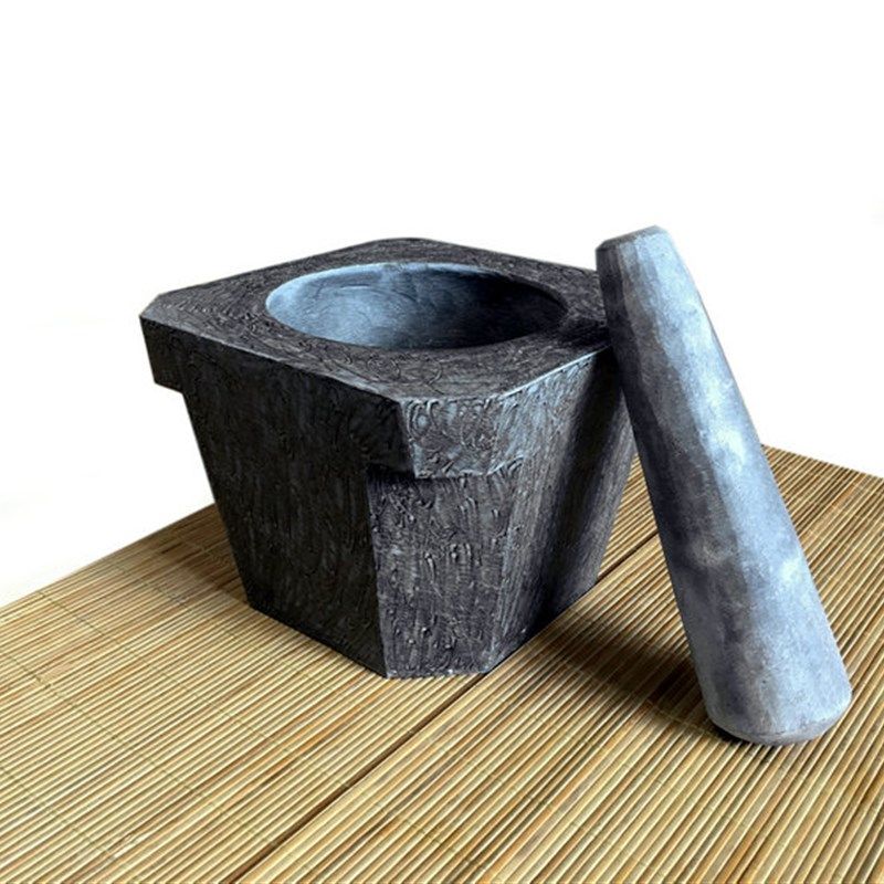 石窝子家用青石擂钵研磨器捣碎捣蒜器天然石蒜蓉器石头捣药大小号