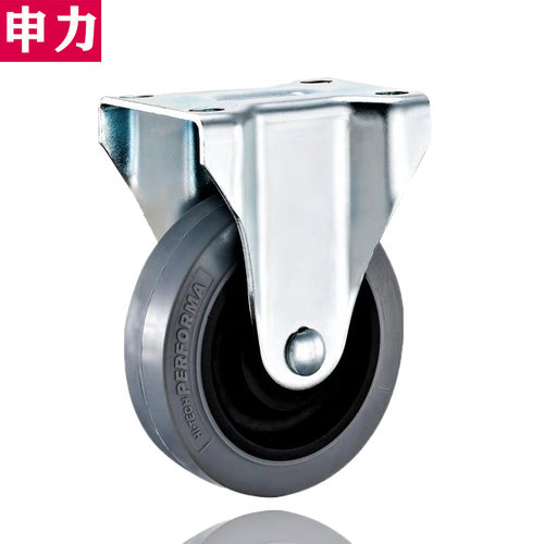 3寸/4寸防静电万向轮工业车间脚轮TRP橡胶静音刹车万向定向推车轮