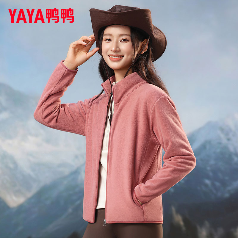 鸭鸭潮流羽绒服女软糯蓬松冬季外衣简约日常通勤休闲女士保暖上衣