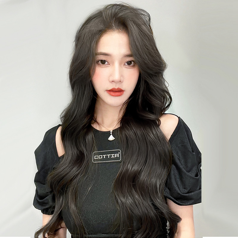 真发一片式假发片假发女长卷发增发量蓬松神器头顶u型无痕接发片