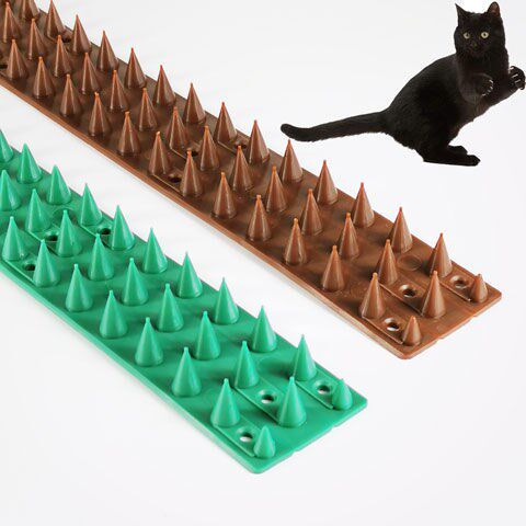 多色10支装全塑料驱猫刺防猫防狗防盗防爬防鸟刺防猫爬刺垫防麻雀