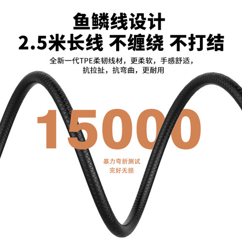 台式电脑耳机有线入耳式带麦克风USB接口笔记本游戏圆孔电竞闭麦