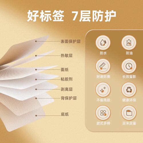 精臣商业B1/B21/B3S/B31【花色创意】彩色标签纸花店贺卡不干胶热