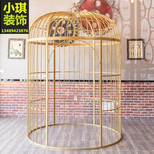 欧式铁艺鸟笼大型摆设超大号餐厅火锅店户外公园婚庆装饰摄影道具